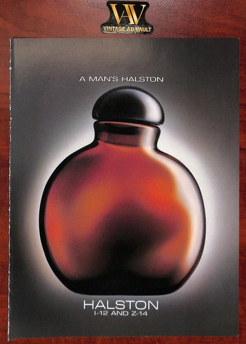 Halston cologne vintage - halston, print